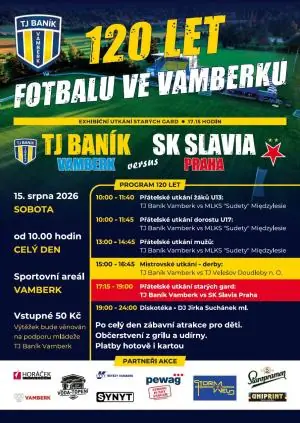 120 Jahre Fußball in Vamberk — Městský klub Sokolovna, Vamberk