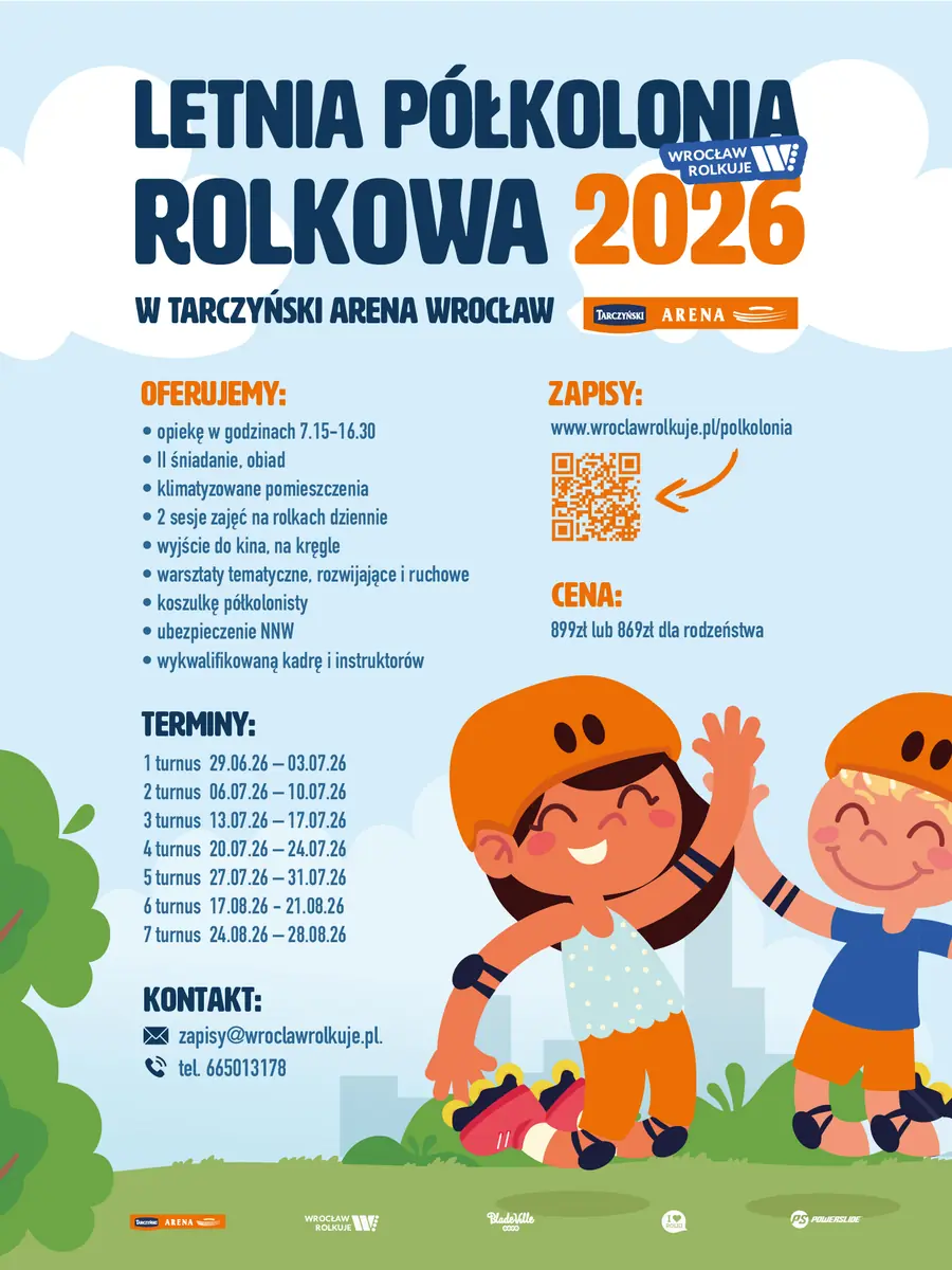 Sommerferien-Halbkolonien Wroclaw Rolkuje 2026 — Tarczyński Arena, Вроцлав