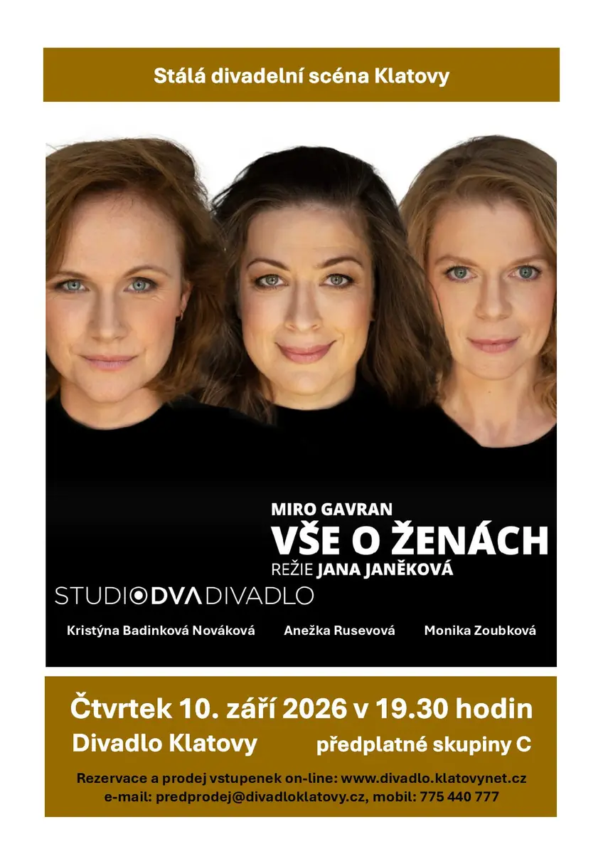 VE DNECH - Miro Gavran — Divadlo, Klatovy