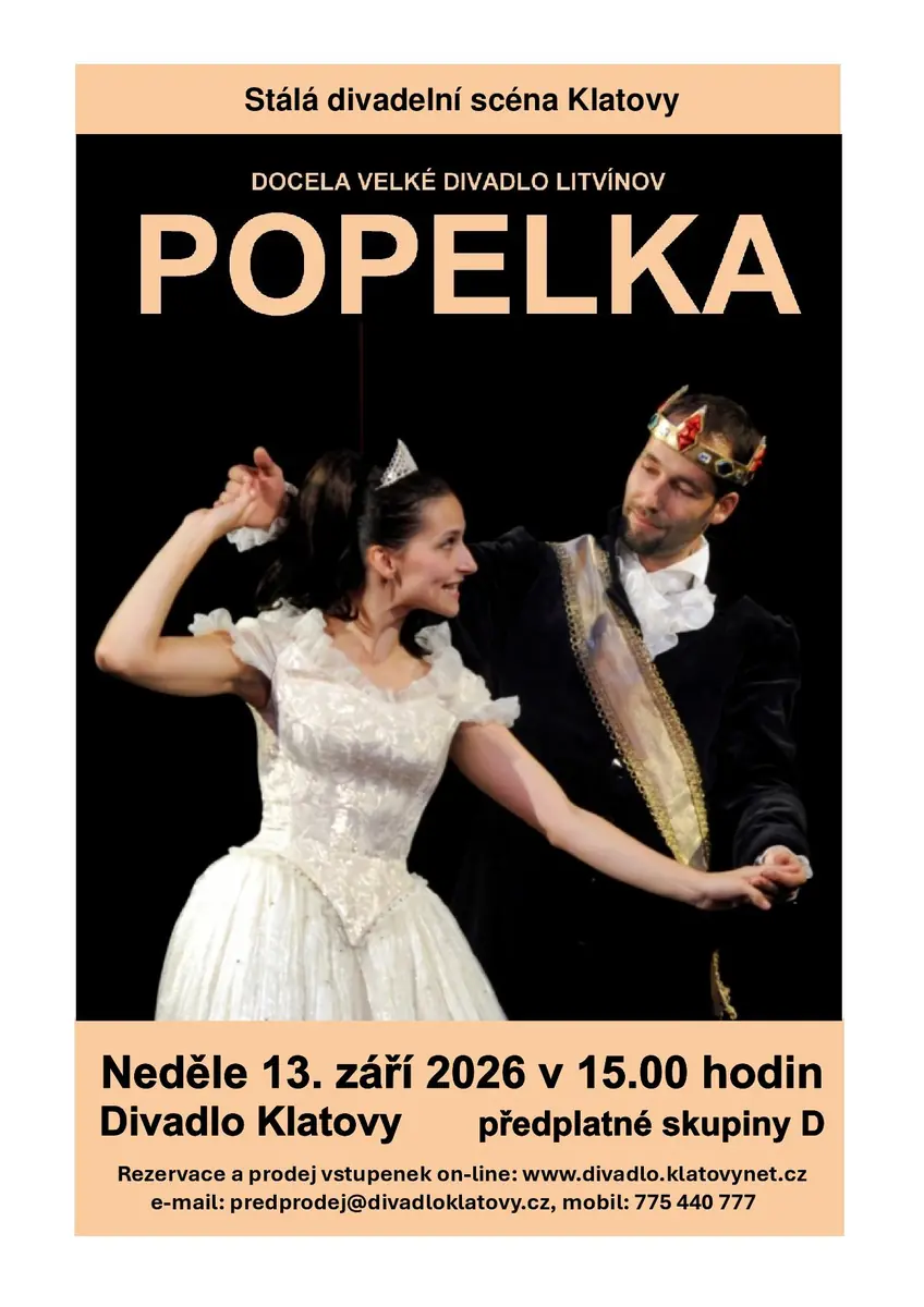 Cinderella - Based on the Classic Fairy Tale, Written by Jana Galinová — Divadlo, Klatovy