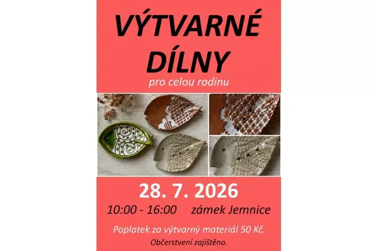 Art Workshops for the Whole Family — Kulturní dům a kino, Jemnice