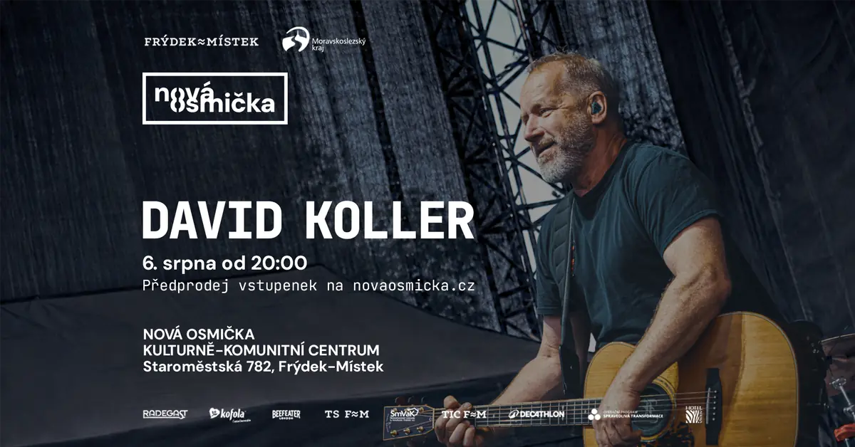 David Koller auf der Nová Osmička — Areál textilky Slezan, Frýdek-Místek