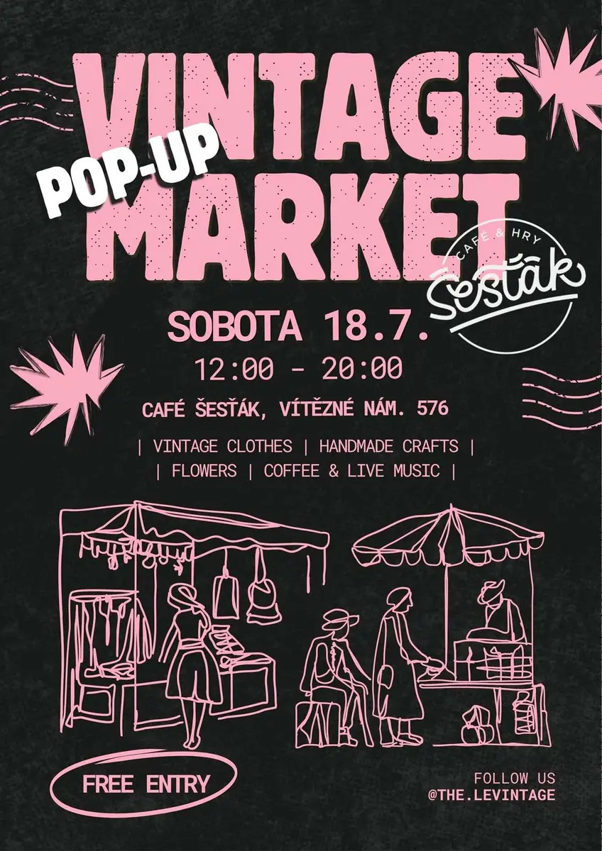 Pop-up Bazaar The Le•Vintage — Café Šesťák, Prague