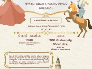Костюмовані дитячі екскурсії — Státní hrad a zámek Český Krumlov, Чеський Крумлов