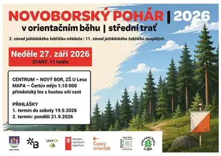 Nový Bor bude hostit Novoborský pohár v orientačním běhu