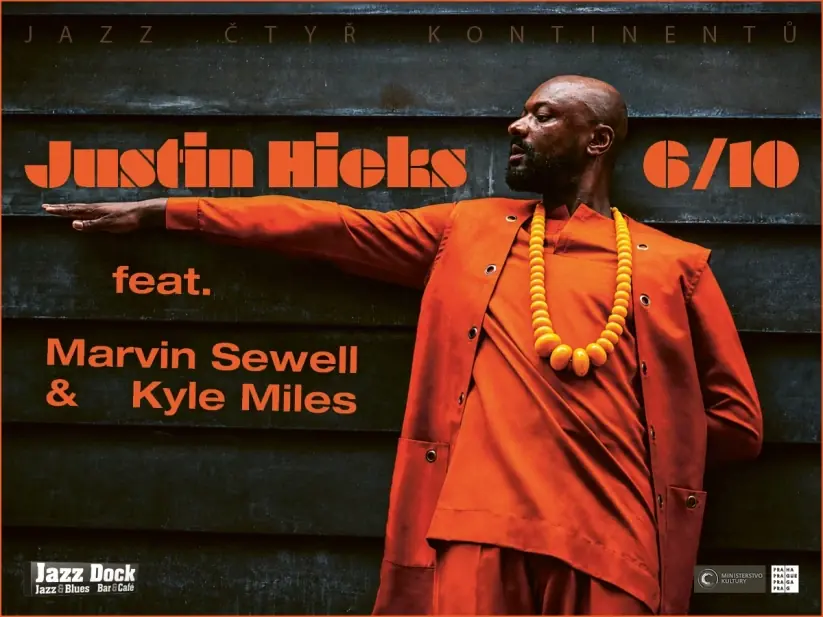 Justin Hicks feat. Marvin Sewell & Kyle Miles (USA) — Jazz Dock, Прага