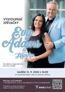 Eva Adams se vrací na Zámek Křtiny!