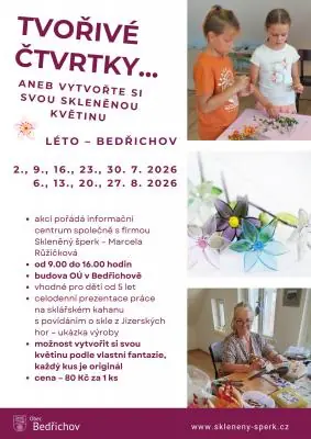 Творческие четверги: создай свой стеклянный цветок — Йизерские горы, Bedřichov