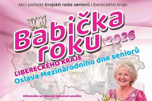 Для пожилых: БАБУШКА ЛИБЕРЕЦКОГО КРАЯ 2026 И ПРАЗДНОВАНИЕ МЕЖДУНАРОДНОГО ДНЯ ПОЖИЛЫХ ЛЮДЕЙ