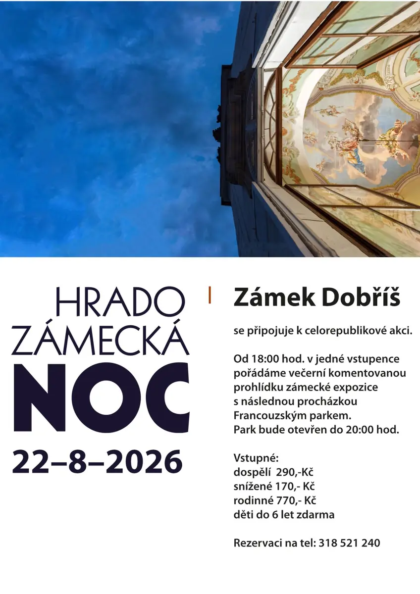 Hradozámecká noc na zámku Dobříš — Zámek Dobříš, Dobříš