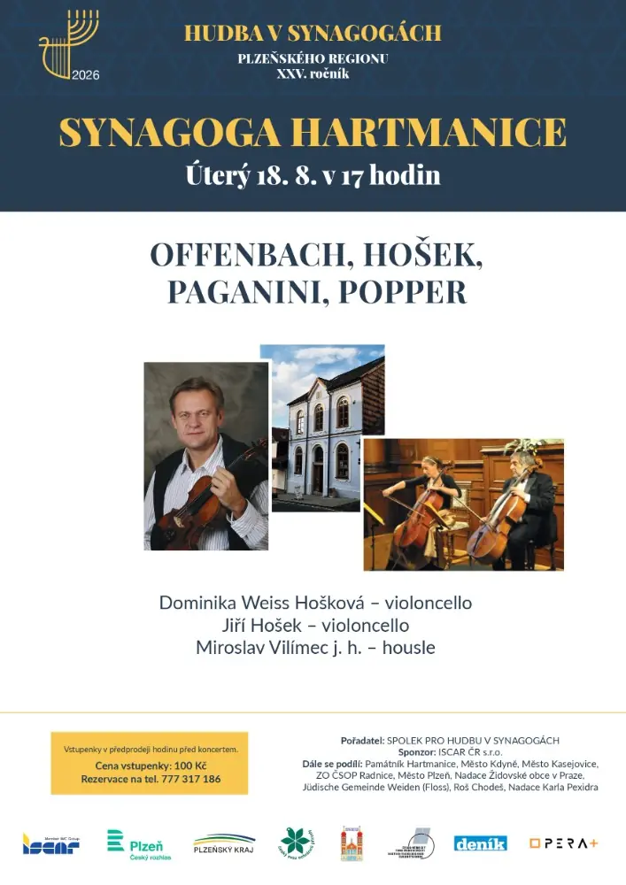 koncert v rámci XXV. ročníku festivalu Hudba v synagogách plzeňského regionu — Muzeum Šumavy Sušice, Sušice