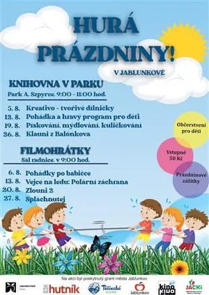 KNIHOVNA V PARKU - Pohádka a hravý program pro děti — Sál radnice, Jablunkov
