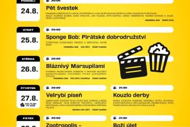 Filmové léto 2026 — Amfiteátr Pod Búdama, Mutěnice