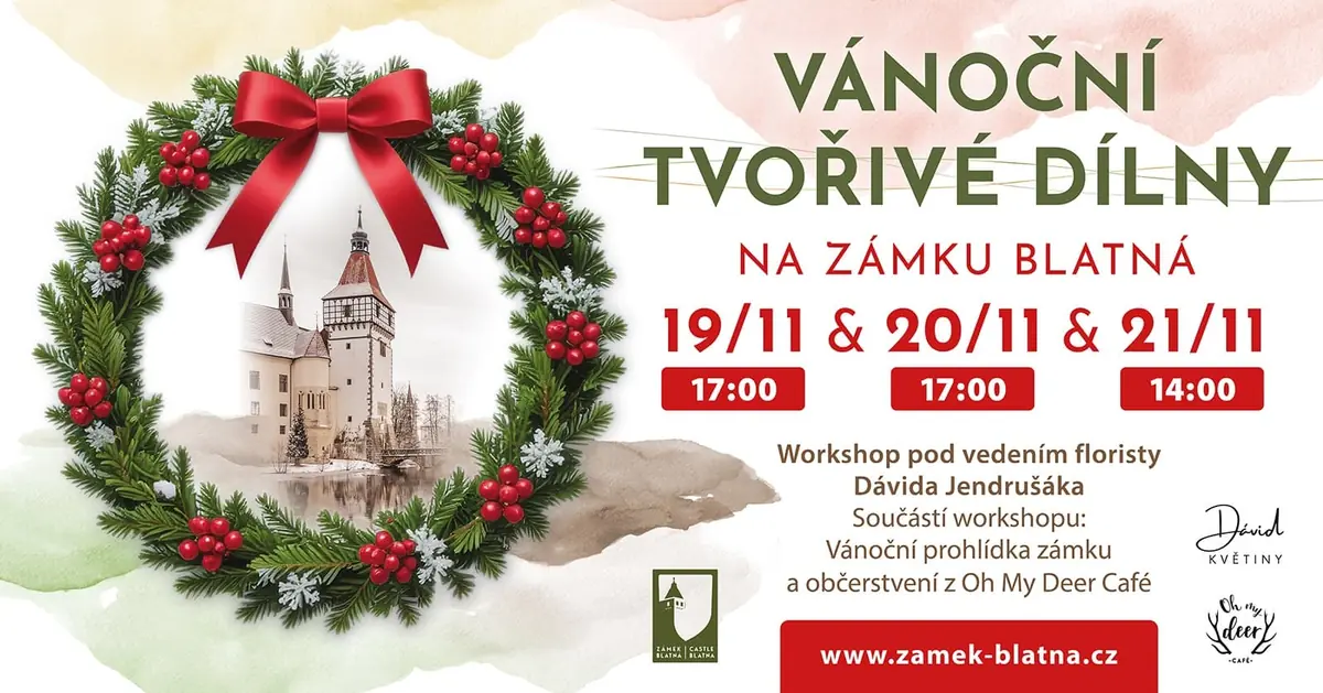 Christmas Workshop: Making an Advent Wreath 2026 — Zámek Blatná, Blatná