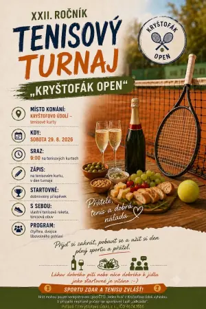 Tennis Tournament in Kryštofovo Údolí — Church of St. Christopher, Kryštofovo Údolí