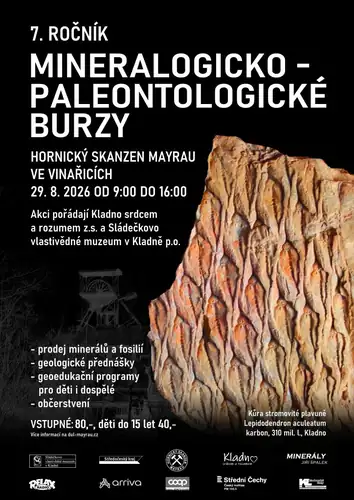 Mineralogicko-paleontologická burza na Mayrovce 29. 8. 2026