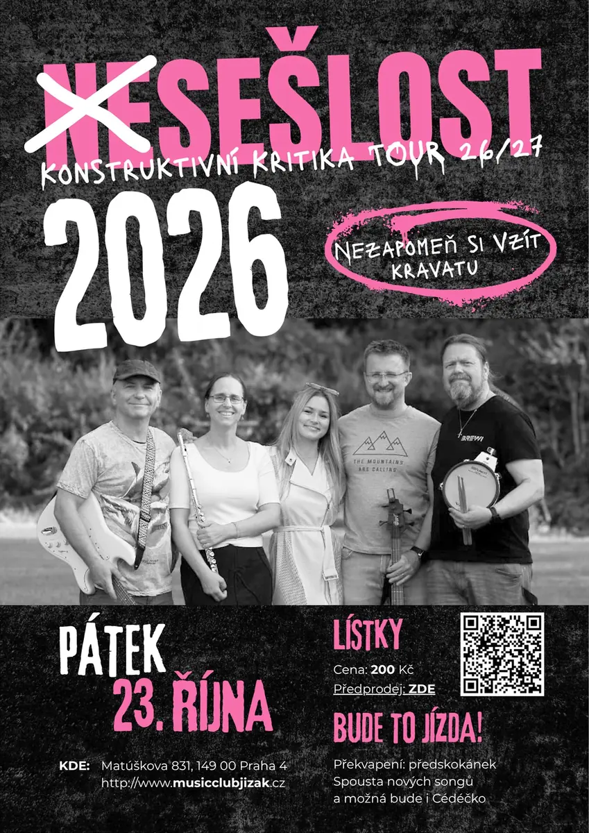 NESEšLOST na JIŽÁKU — Music Club Jižák, Praha
