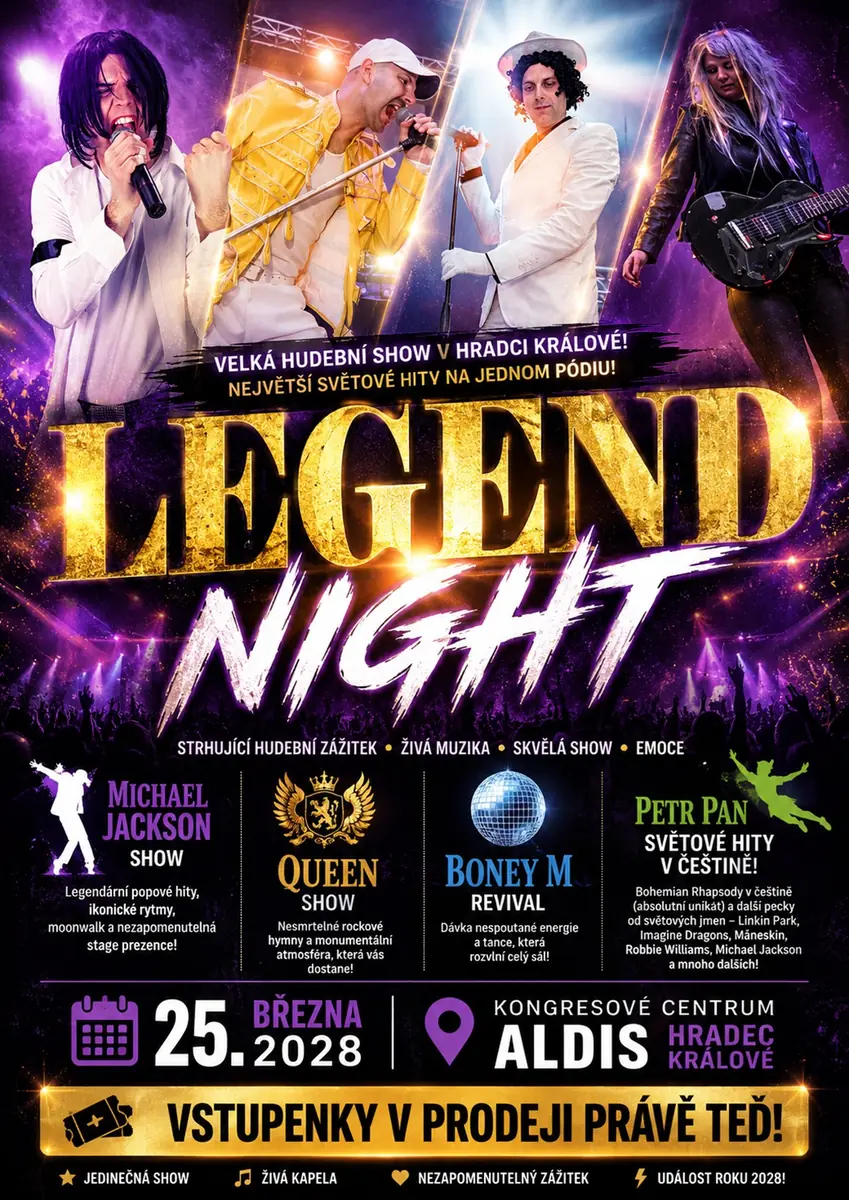 Legend Night — Parkoviště KC ALDIS, Hradec Králové
