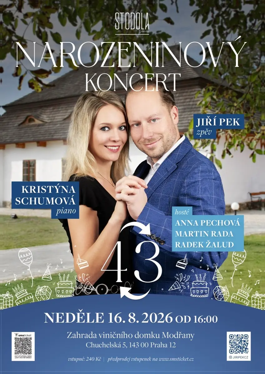 Narozeninový koncert | Kristýna Schumová & Jiří Pek — Viniční domek Modřany, Praha