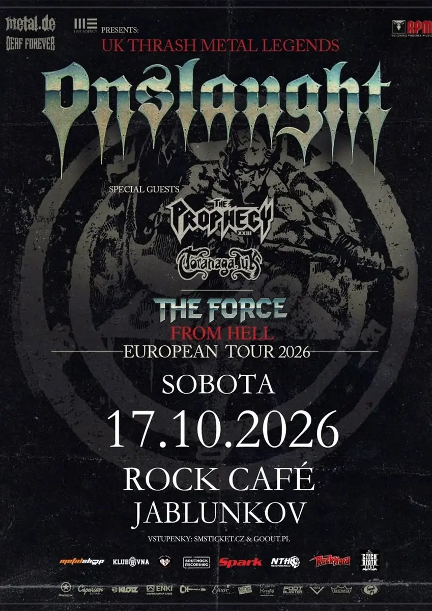 Onslaught - The Force From Hell Tour — Rock Café Jablunkov, Jablunkov