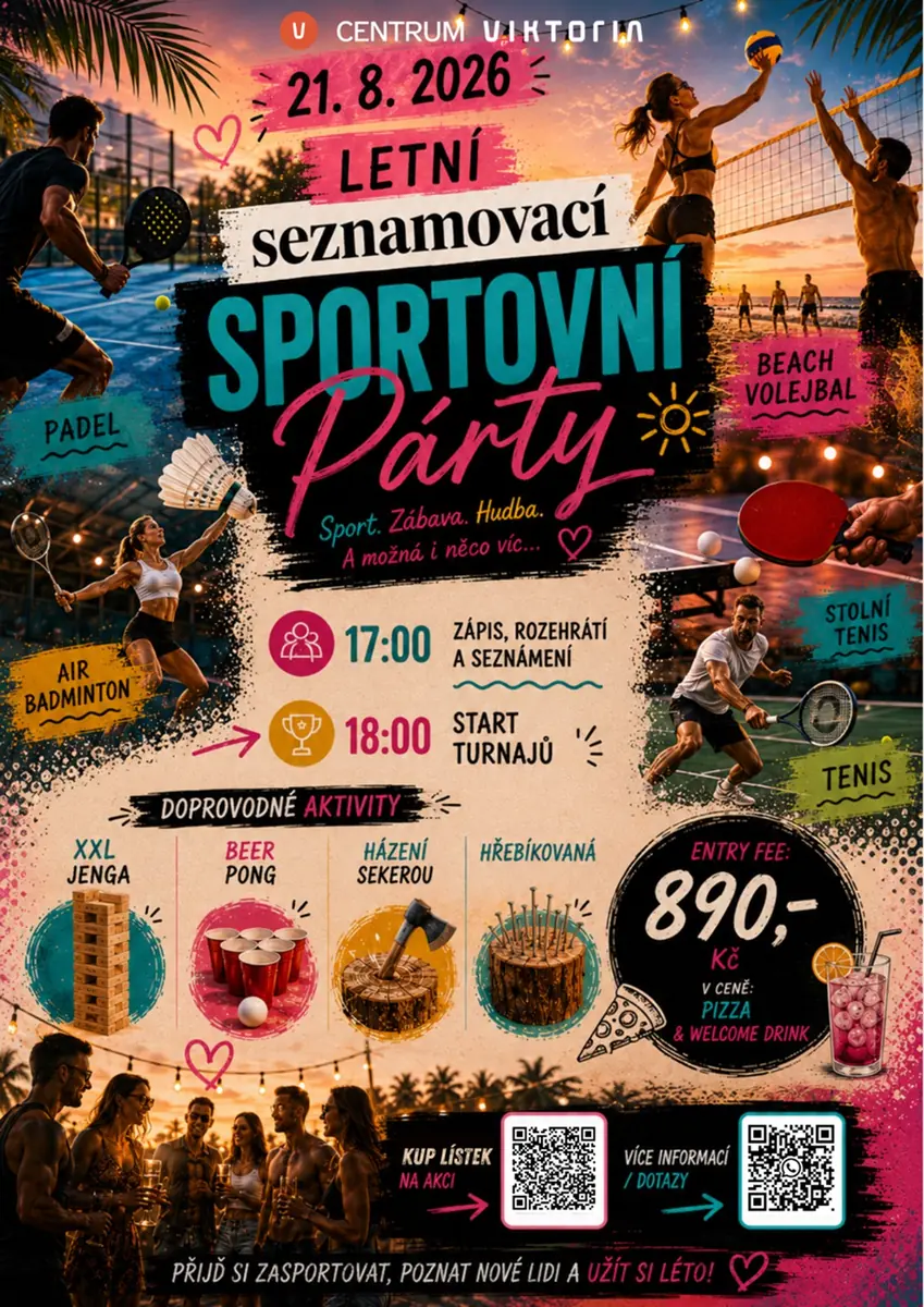 Summer Dating Sports Party Vol. 2 — Centrum Viktoria, Brno