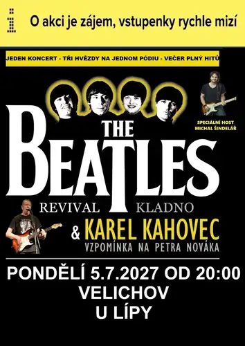 3 Stars on One Stage - K. Kahovec, Beatles, M. Šindelář
