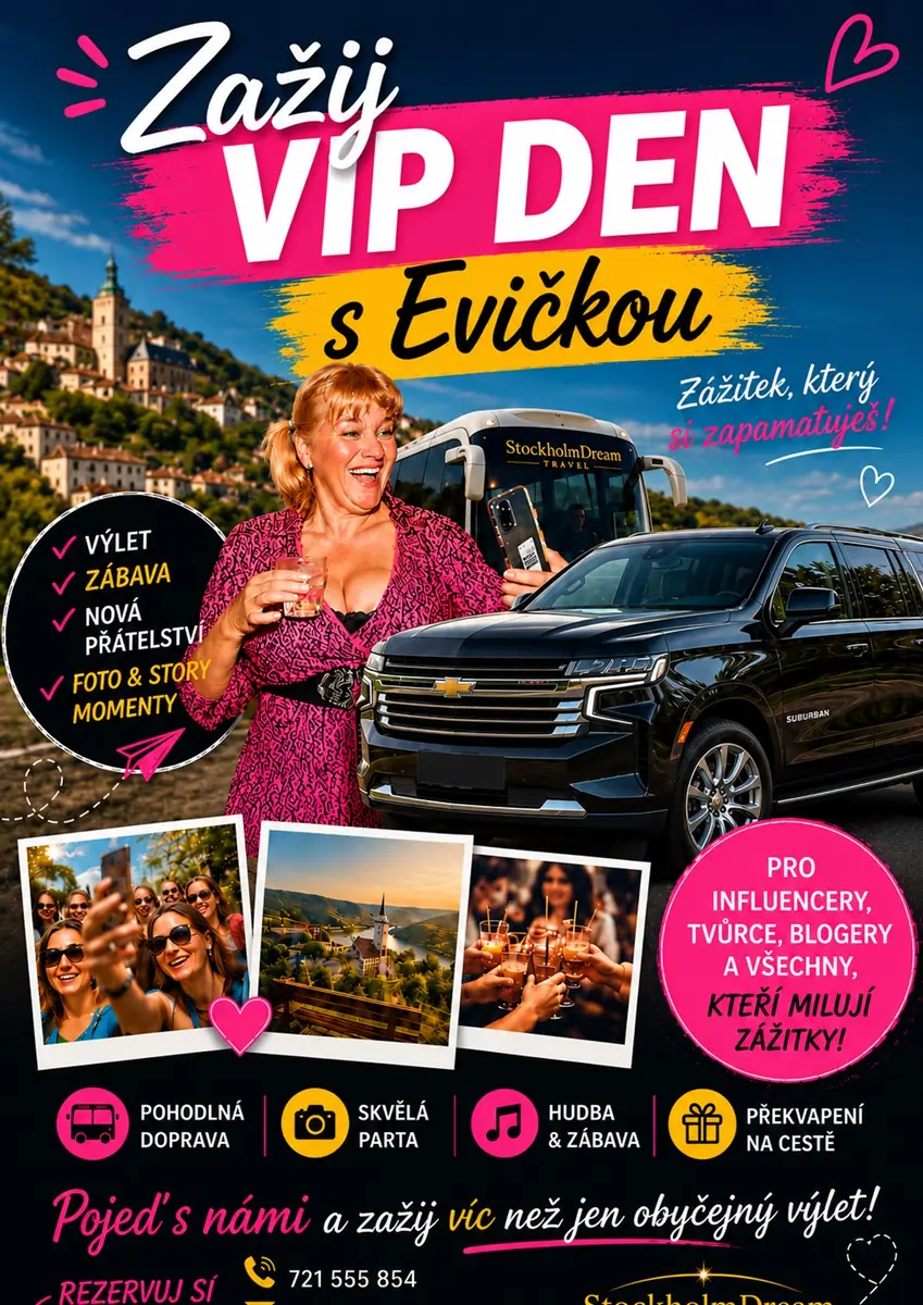 Zažij VIP den s Evičkou — Bude upřesněno, Praha
