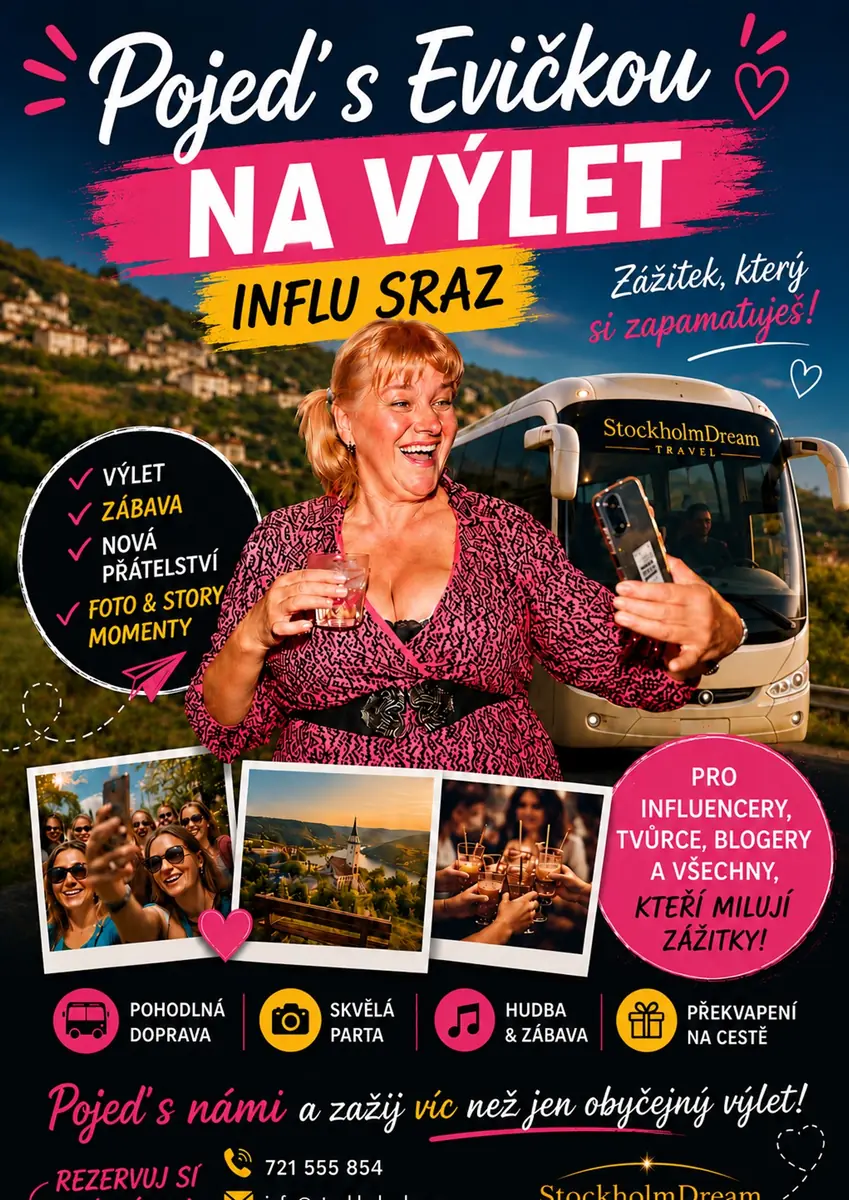 INFLU SRAZ - Pojeď s Evičkou na výlet — Centrum Černý Most, Praha
