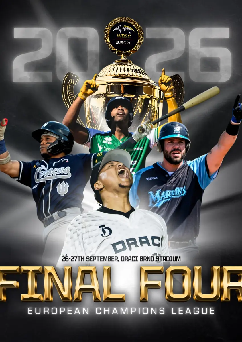 Semifinal Draci Brno vs Curaçao Neptunus — YD Baseball Arena, Brno