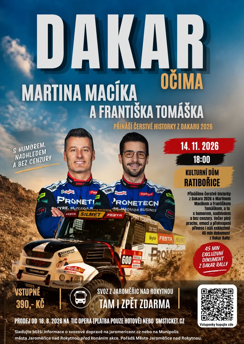 Dakar Through the Eyes of Martin Macik and Frantisek Tomasek — Kulturní dům Ratibořice, Jaroměřice nad Rokytnou
