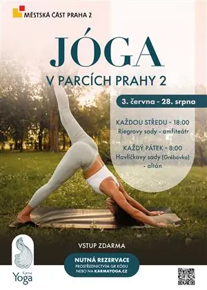 Jóga v parcích Prahy 2 — Riegrovy sady, Praha