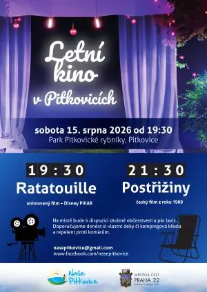 Летнее кино в Питковицах — Pitkovický park, Прага