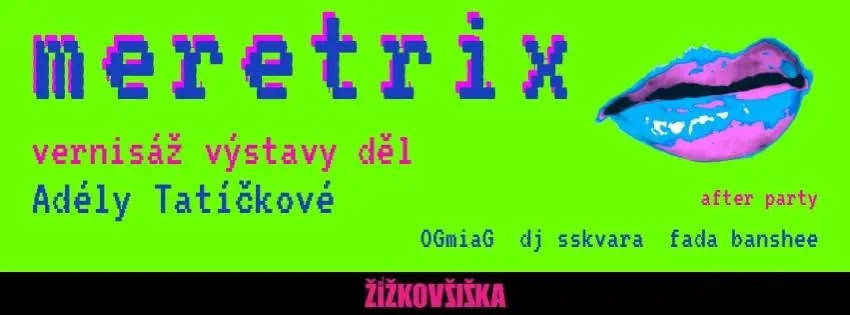 meretrix / Открытие выставки / Адела Татичкова / Afterparty / OGmiaG / DJ sskvara / fada banshee — žižkovšiška, Прага