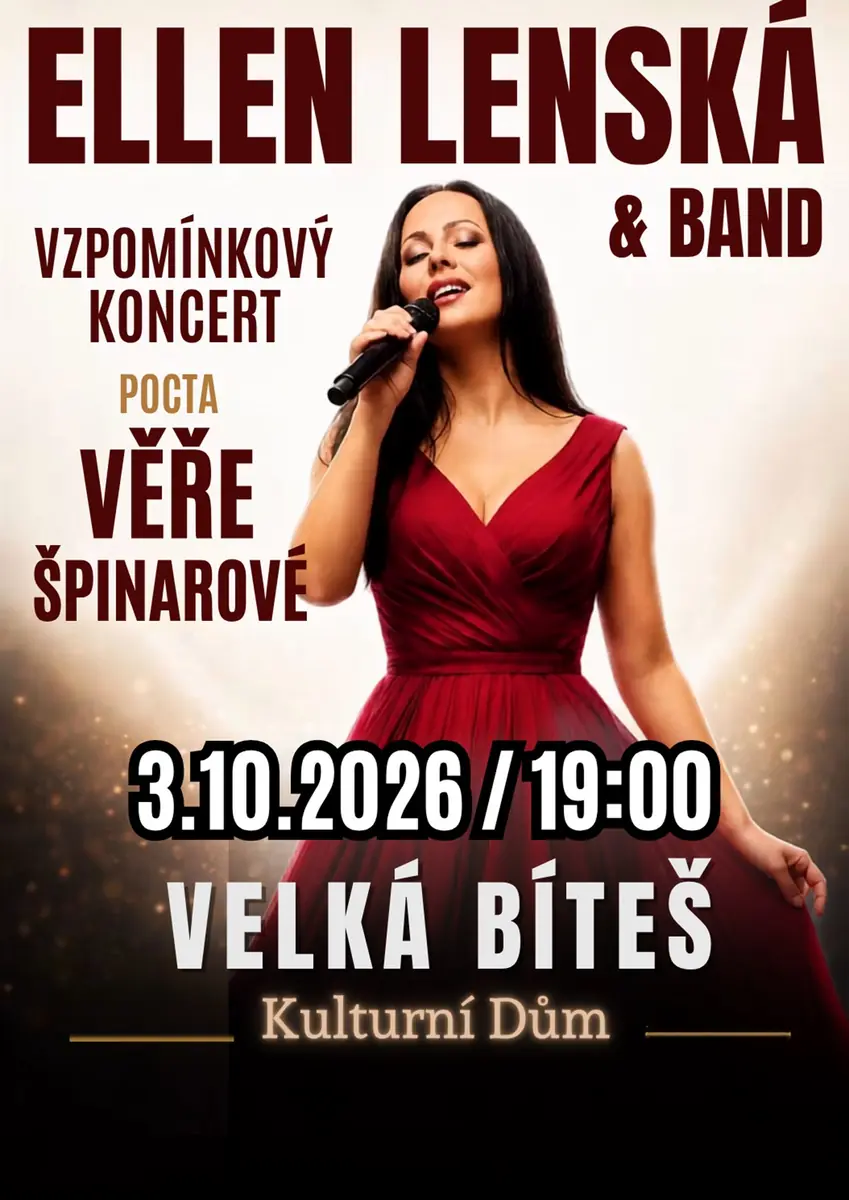 Vzpomínkový koncert - Pocta Věře Špinarové — Kulturní dům, Velká Bíteš