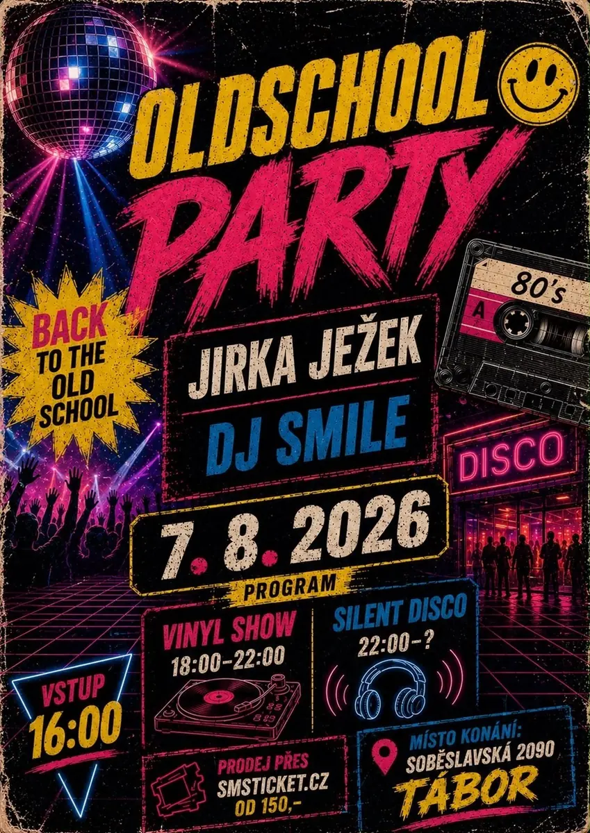 Oldschool Party — MIMI Kafe, Tábor