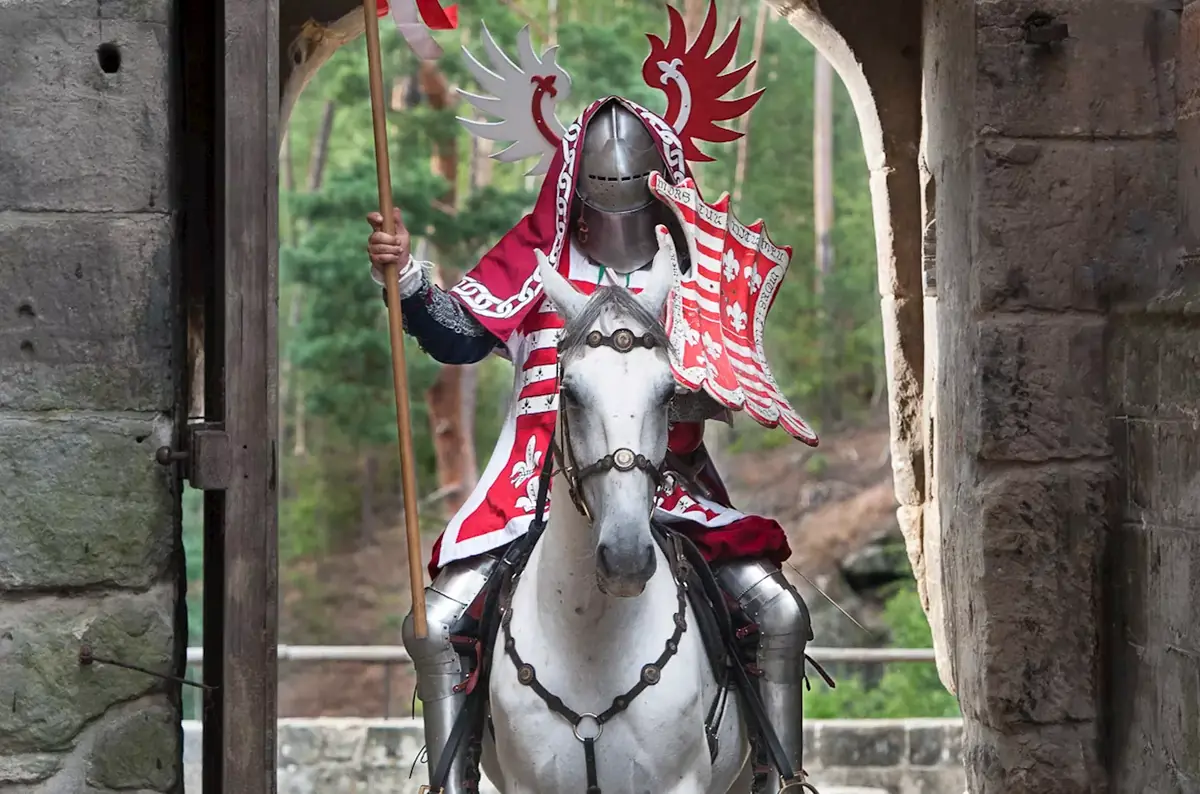 Ritterturnier auf Burg Kost — Hrad Kost, Libošovice