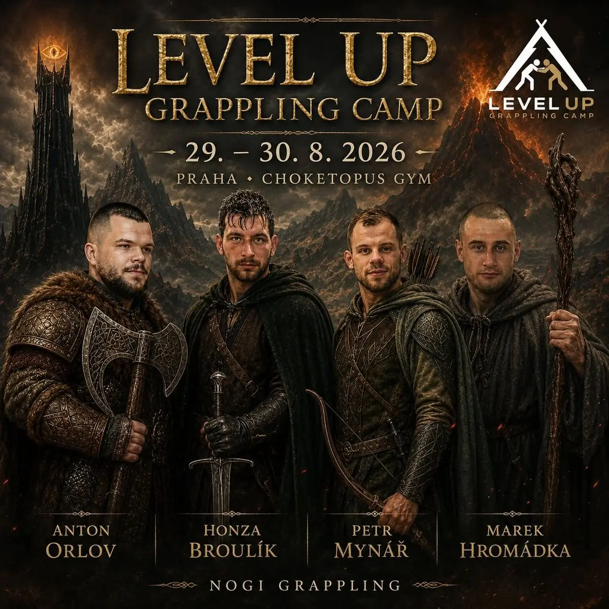 Level Up Grappling Camp 9 - Prague - Choketopus — Choketopus Gym (Lovosická 440/40, Střížkov), Prague