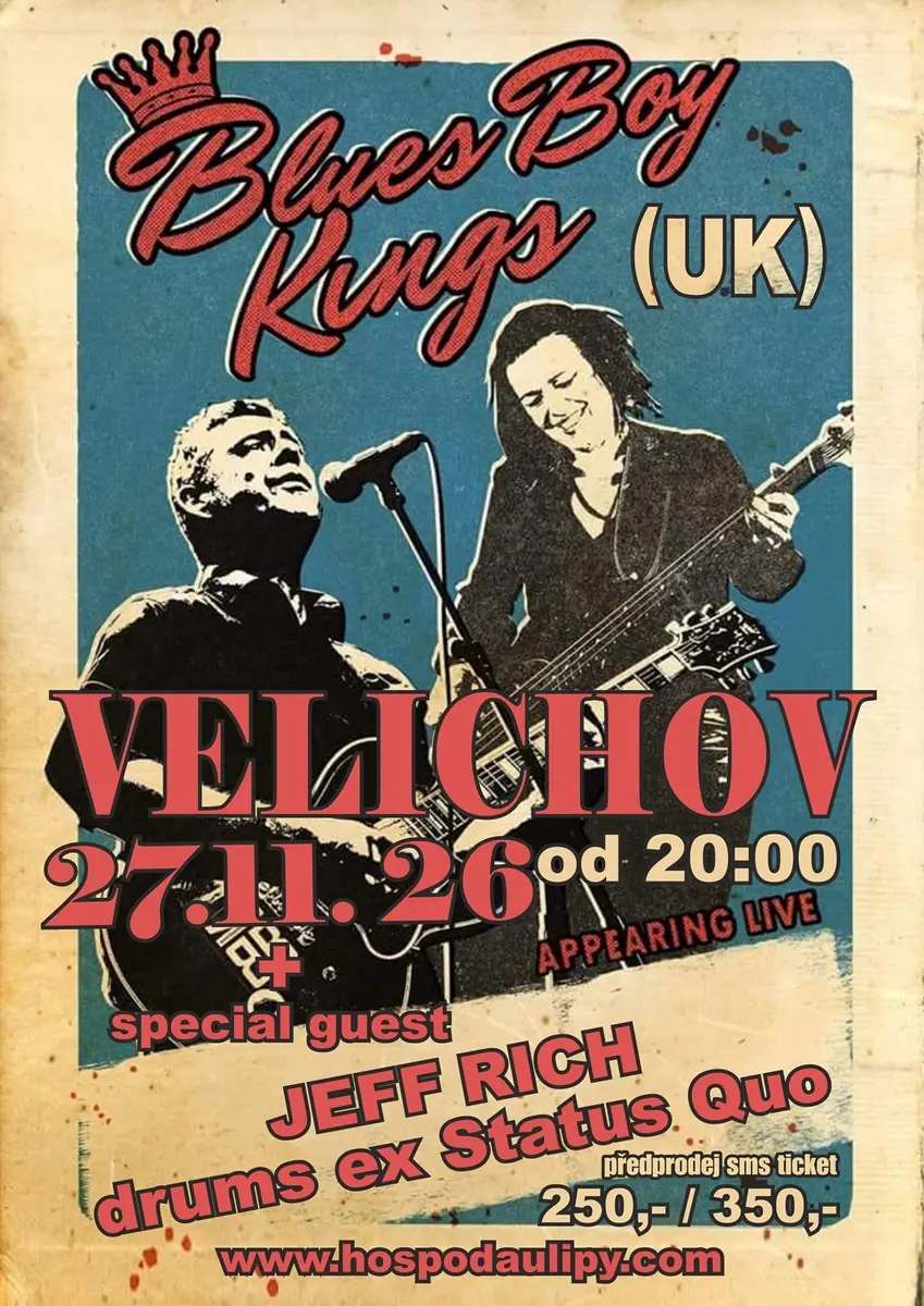 Blues Boy Kings (GB) — U Lípy Pub, Velichov