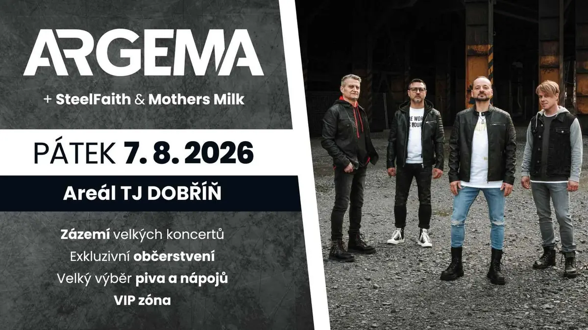 Argema: Rocková noc roku na hřišti v Dobříně — Areál TJ Dobříň, Dobříň