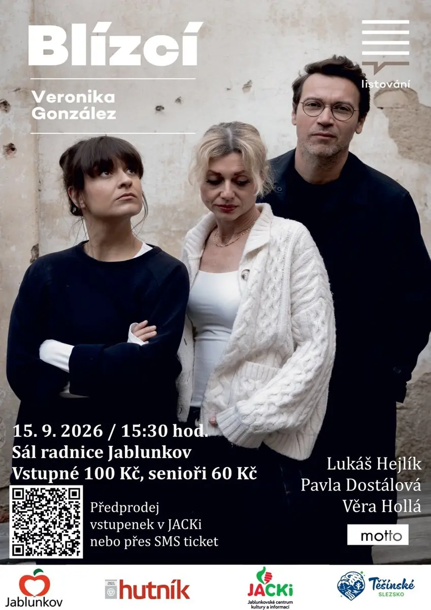 LISTOVÁNÍ - Blízcí (Veronika González) — Sál radnice, Jablunkov