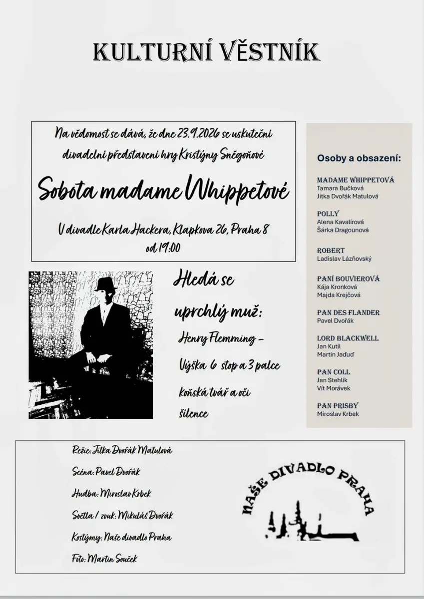 Samstag der Madame Whippet — Theater Karla Hacker, Prag
