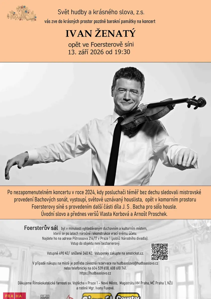 Ivan Zenatý Returns to Foersterova Hall — Foersterova síň, Prague