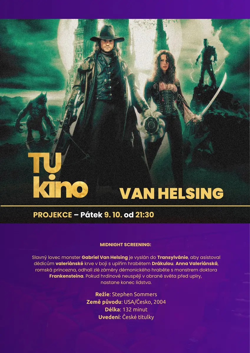 Tukino 2026 / Van Helsing Screening — Televizní institut, Brno