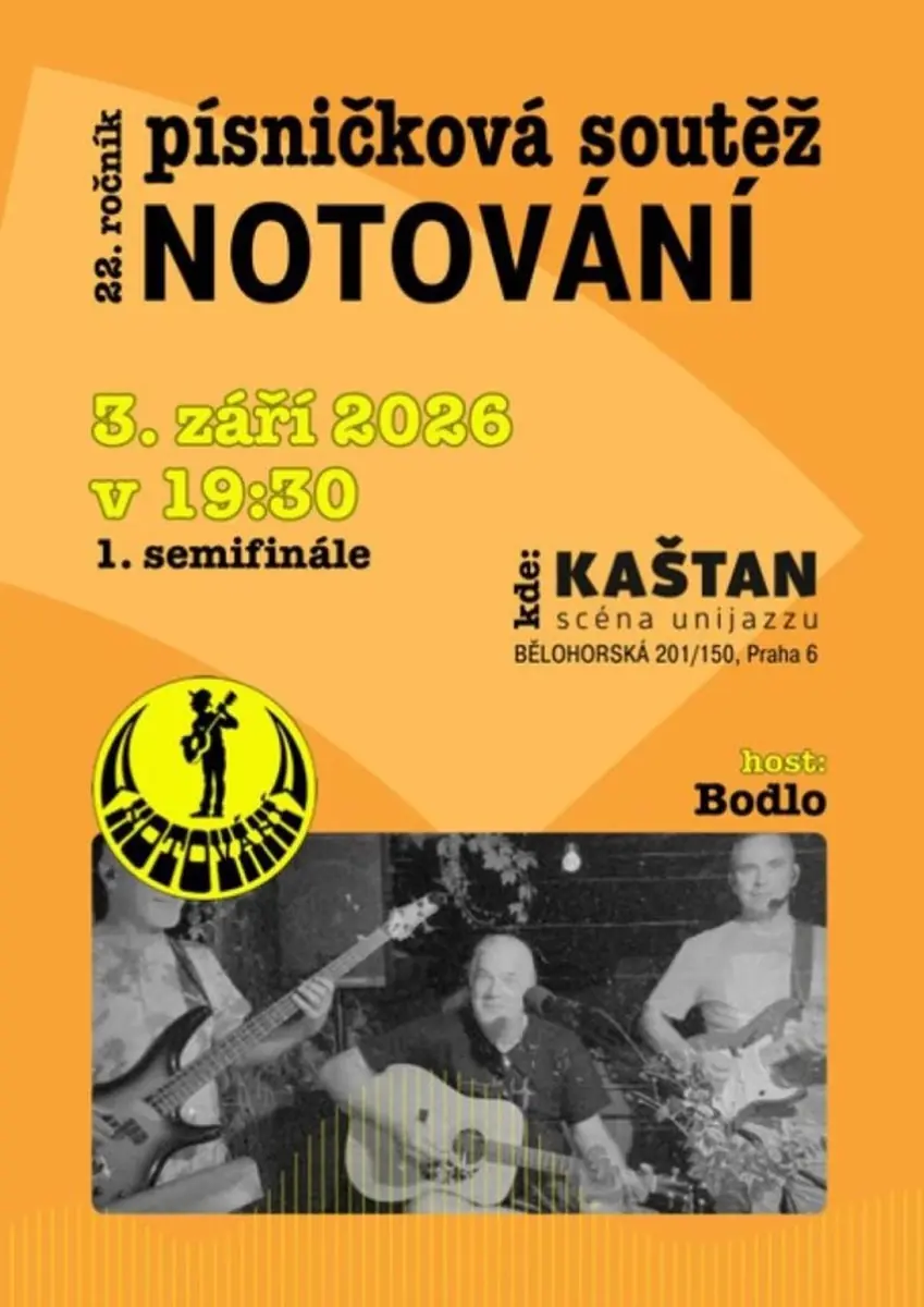 1st Semifinal Round of the 22nd Notování Competition — Kaštan - Scéna Unijazzu, Prague