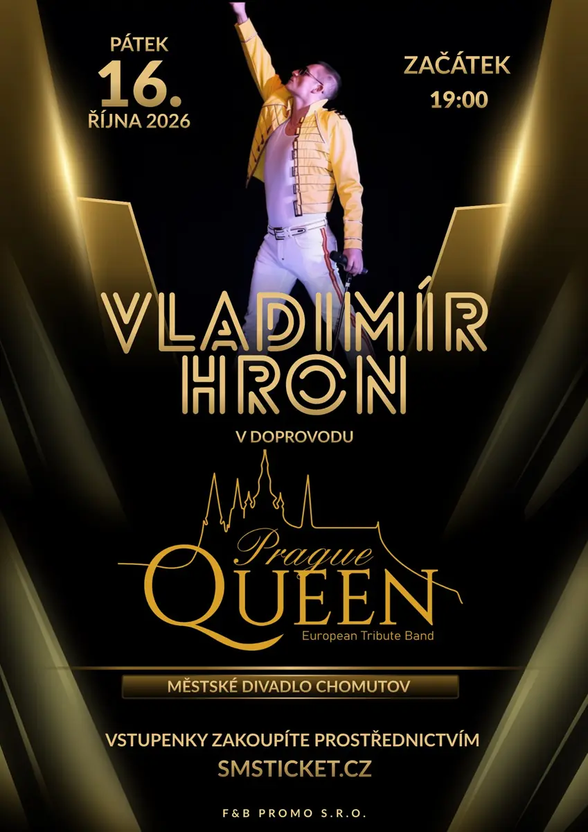 Vladimír Hron & Prague Queen European Tribute Band — Městské divadlo, Chomutov
