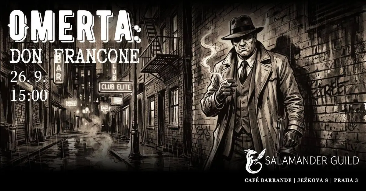OMERTA: Don Francone — Ježkova 8, Praha, Prague