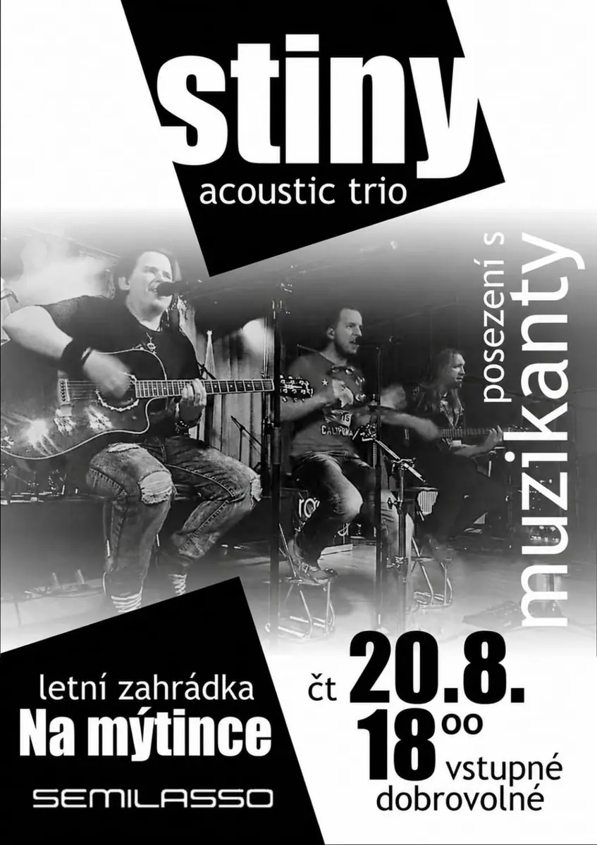 STÍNY ACOUSTIC TRIO oder MUSIZIEREN MIT MUSIKERN — KC Semilasso, Brünn