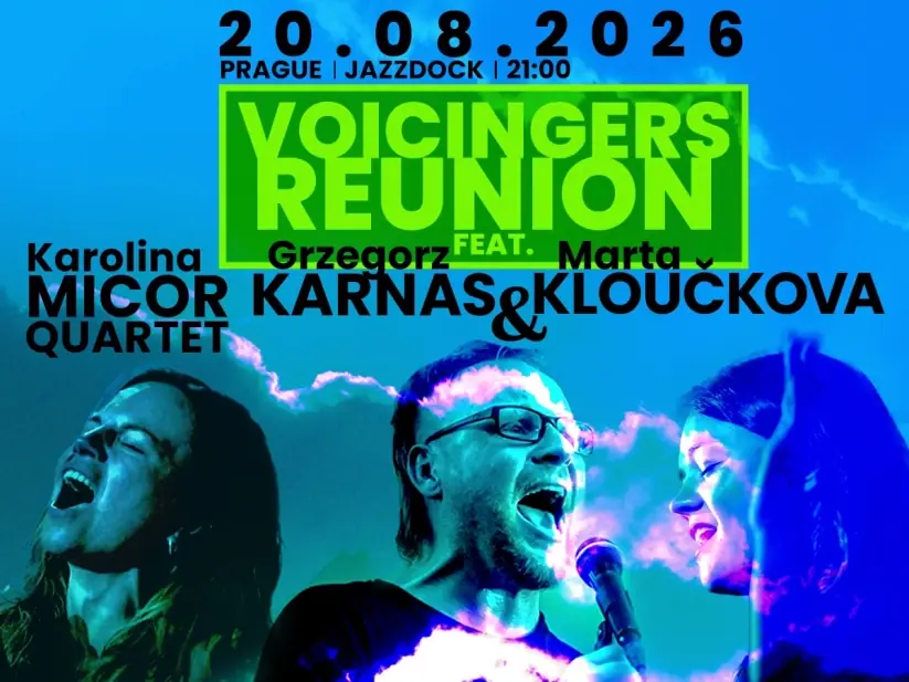 Voicingers (PL/CZ): Karolina Micor Quartet: Voicingers Reunion: ft. Grzegorz Karnas & Marta Kloučková — Jazz Dock, Prag