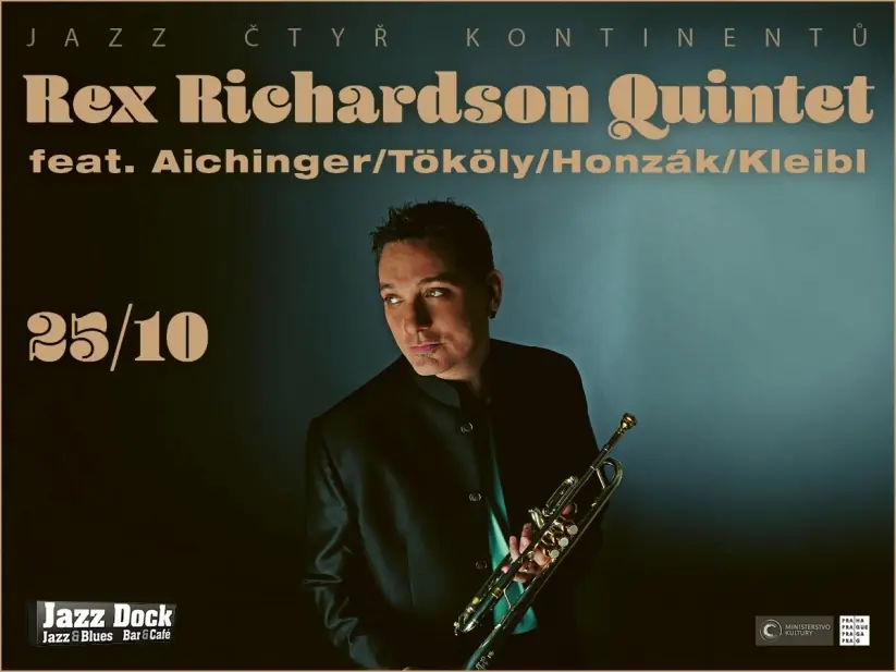 Rex Richardson Quintet: feat. Aichinger/Tököly/Honzák/Kleibl (USA/AT/SK/CZ) — Jazz Dock, Прага