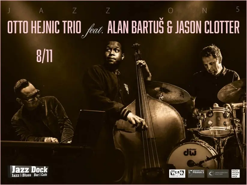 Otto Hejnic Trio feat. Alan Bartuš & Jason Clotter (USA/SK/CZ): презентація альбому — Jazz Dock, Прага